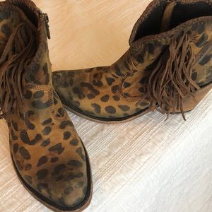 Liberty Black Leopard Booties